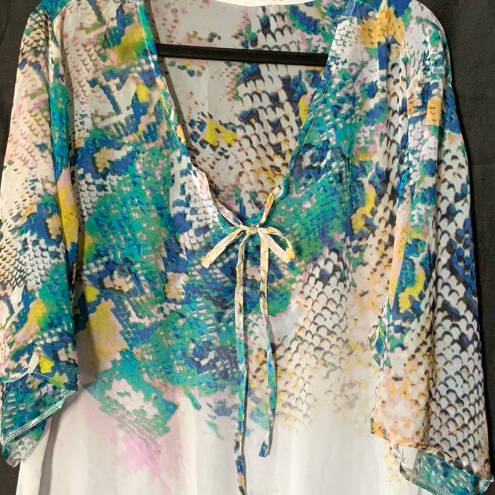 Colorful Snake Print Tunic - Picture 2 of 6